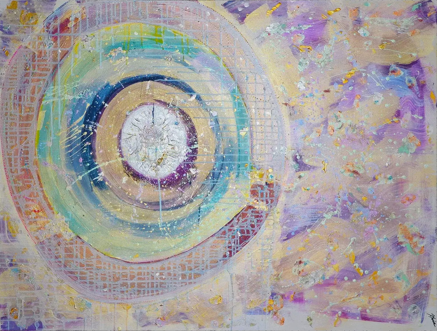Acrylic Painting On Canva Energies Benie